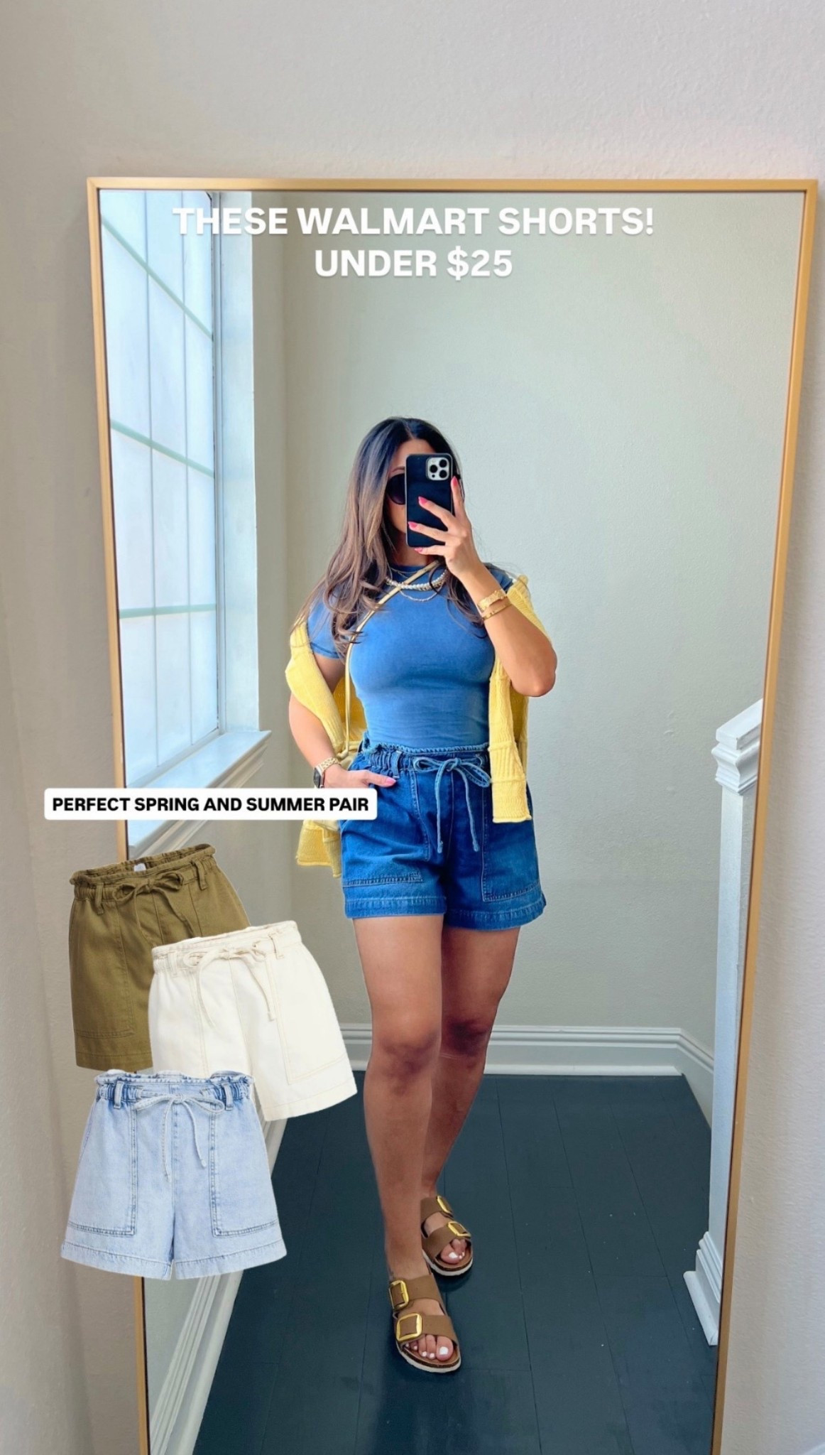 Walmart shorts under $25, comes in other washes. Wearing medium 



#LTKSeasonal #LTKootd #LTKMidsize