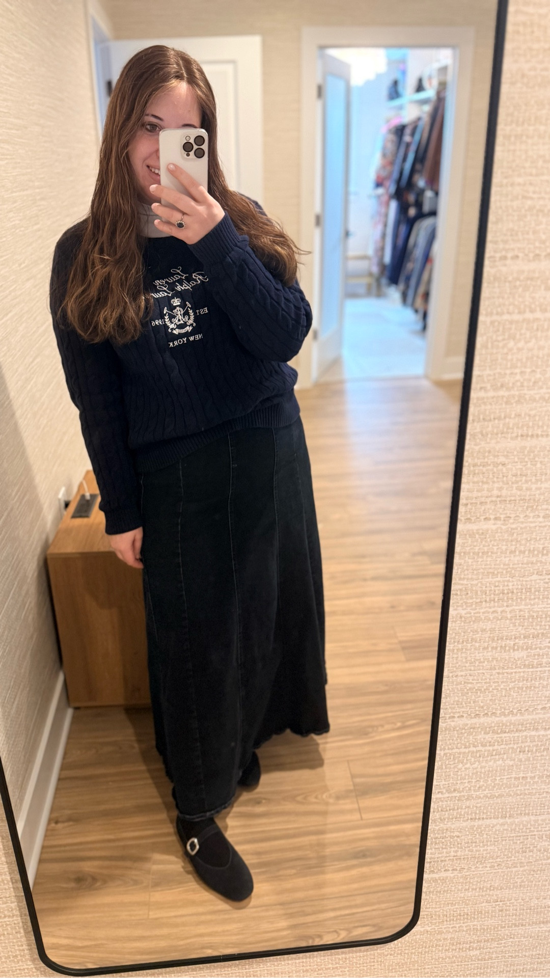 Comfy cozy and cute in this Lauren Ralph Lauren cable sweater and Madewell mary Jane’s 

#LTKWorkwear #LTKmomlife #LTKdayinmylife