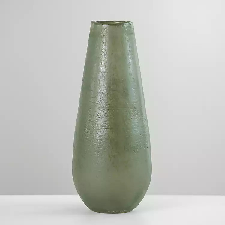 Fern Green Buried Glass Vase, 15 in. | Kirkland's Home