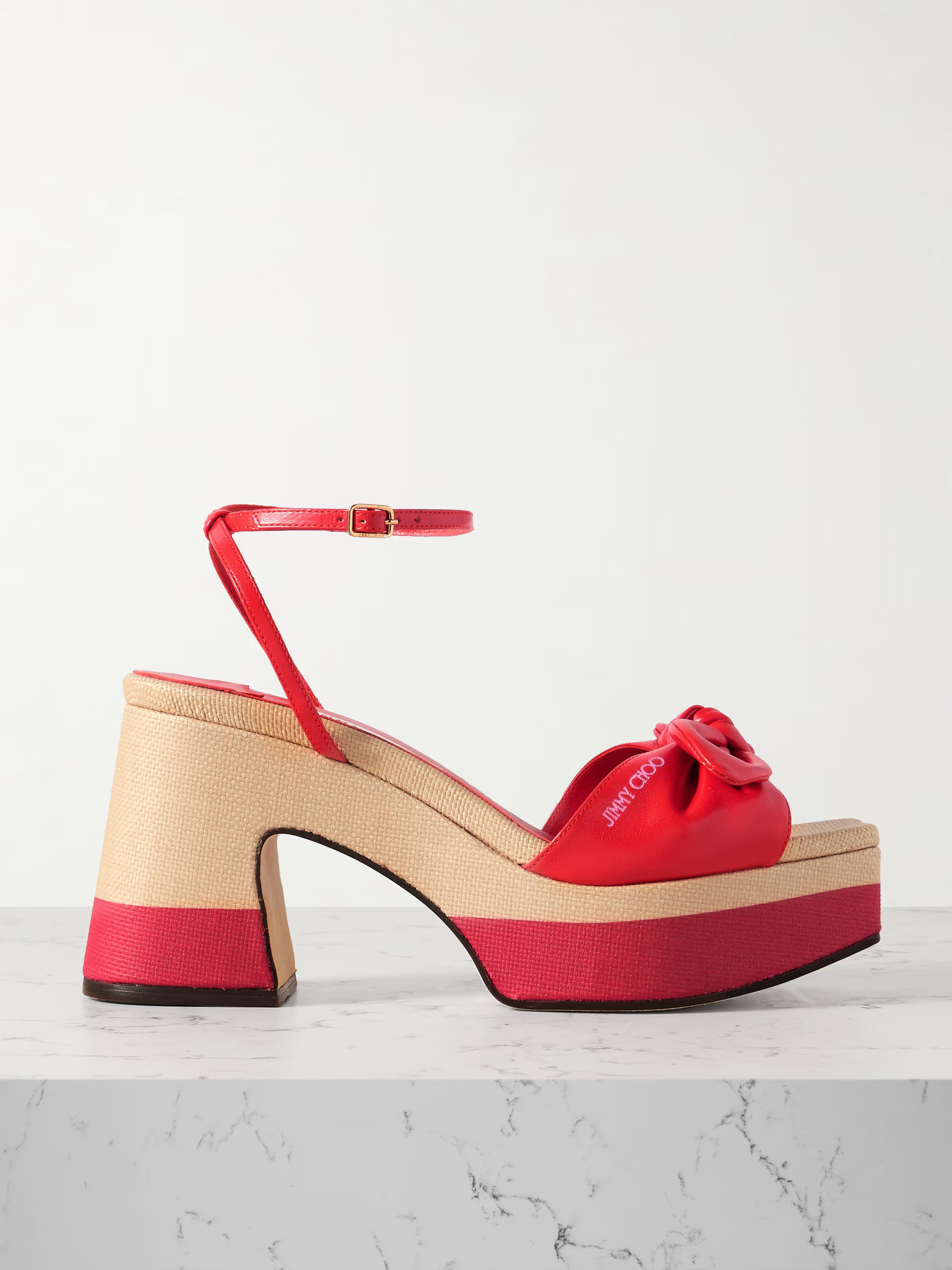 Ricia leather platform sandals | NET-A-PORTER (US)