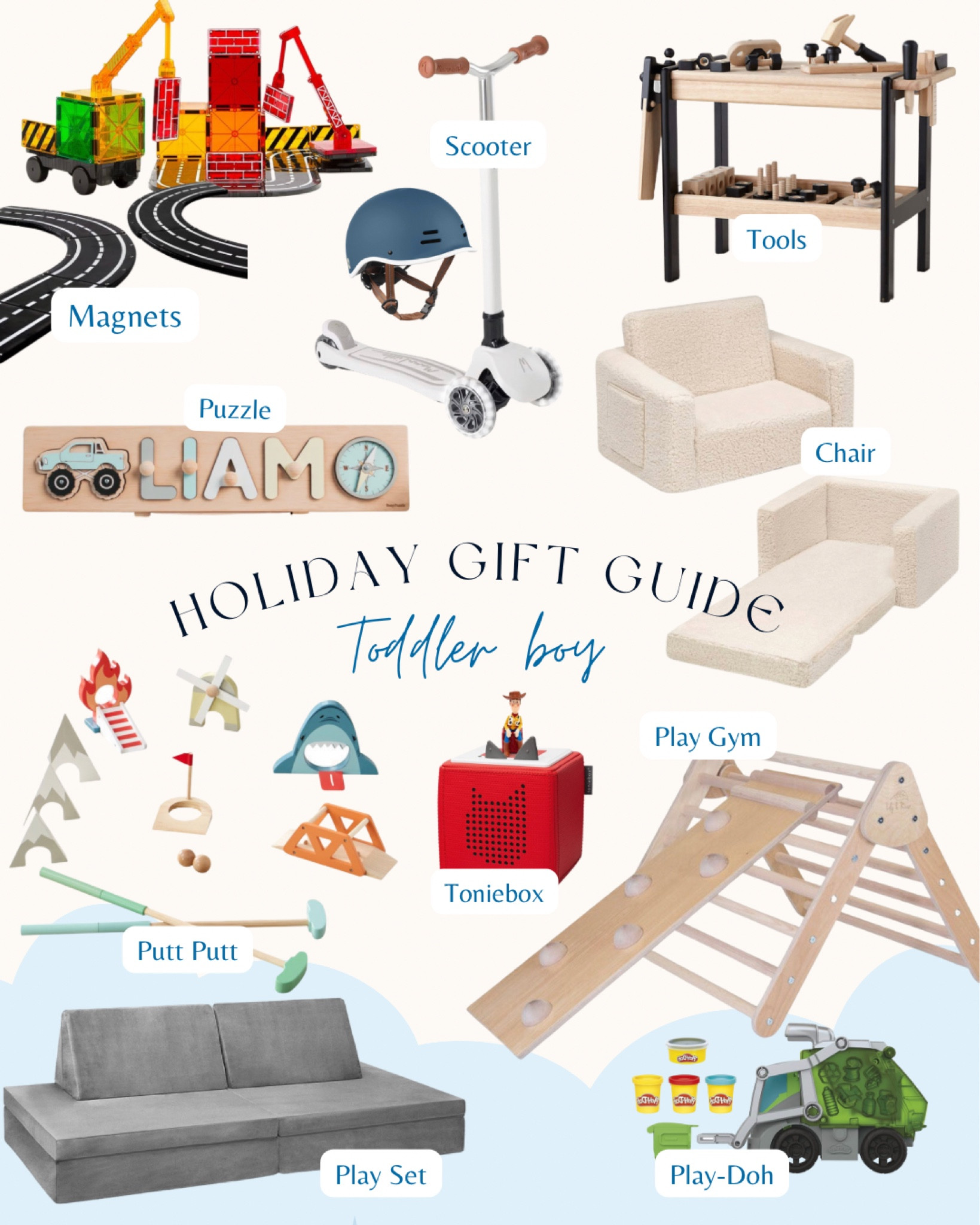 The ultimate gift guide for Christmas for a toddler boy. 

#LTKHoliday #LTKGiftGuide #LTKkids