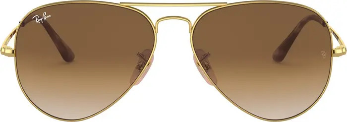 Aviator Metal II 58mm Gradient Pilot Sunglasses | Nordstrom