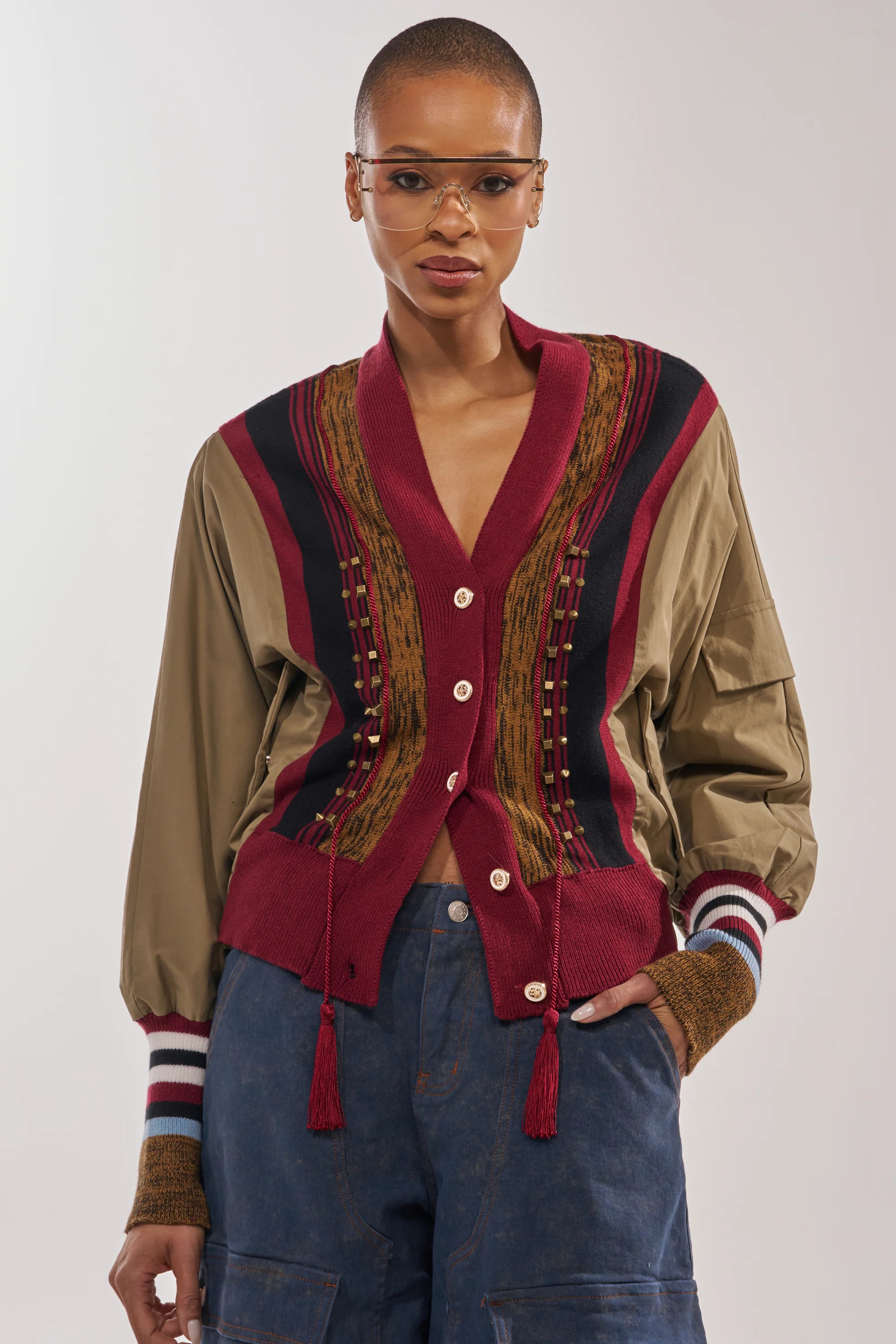NEW DAY COLORBLOCK CARDIGAN | AKIRA