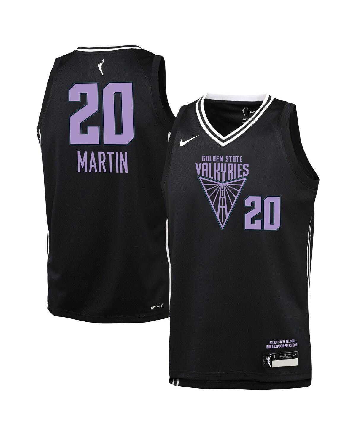 Nike Big Boys and Girls Kate Martin Eclipse Black Golden State Valkyries Explorer Edition Player Jersey - Eclipse Black | Macy's