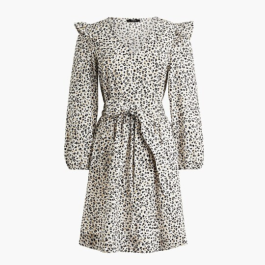 Lightweight cotton puff-sleeve mini dress | J.Crew Factory