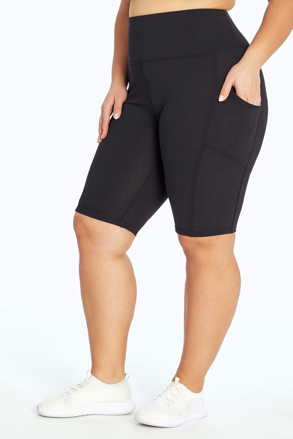 Marika Women's Plus Size Olivia Tummy Control Pocket Bermuda Short | Amazon (US)