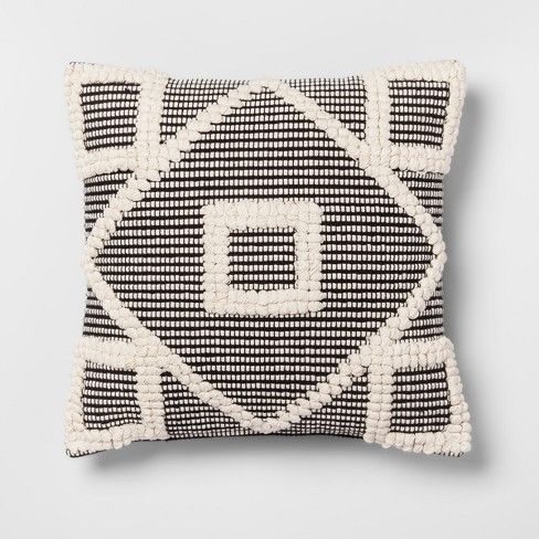 Target/Home/Home Decor/Throw Pillows‎product description pageDiamond Throw Pillow Black - Opalh... | Target