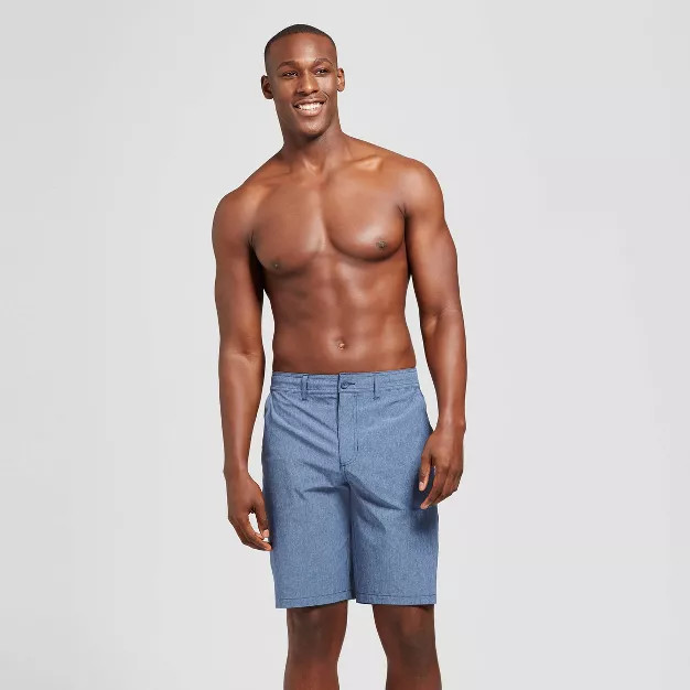 Men's 10.5" Hybrid Swim Shorts - Goodfellow & Co™ Blue 40 | Target