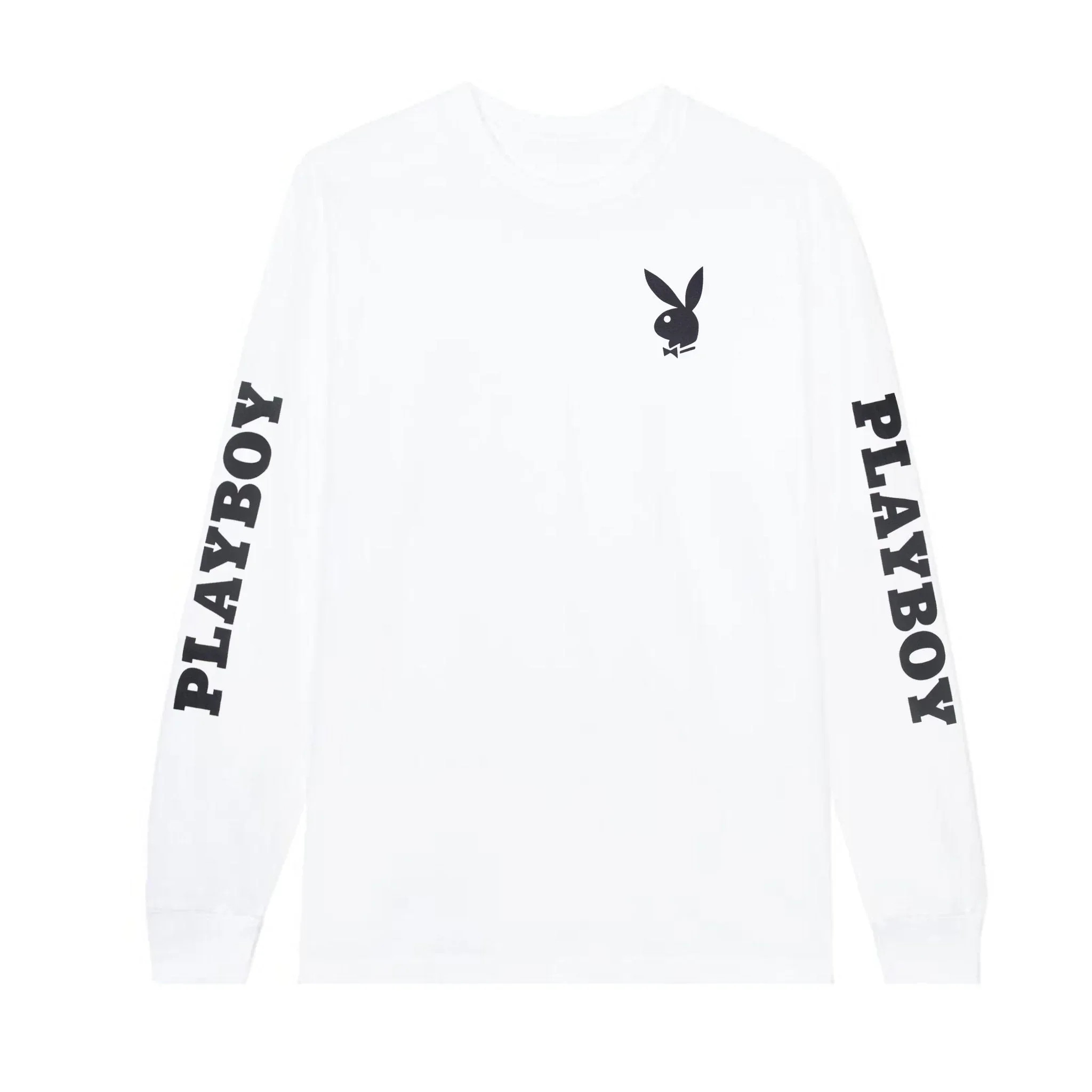 Playboy Masthead & Rabbit Head Long Sleeve T-Shirt | Playboy
