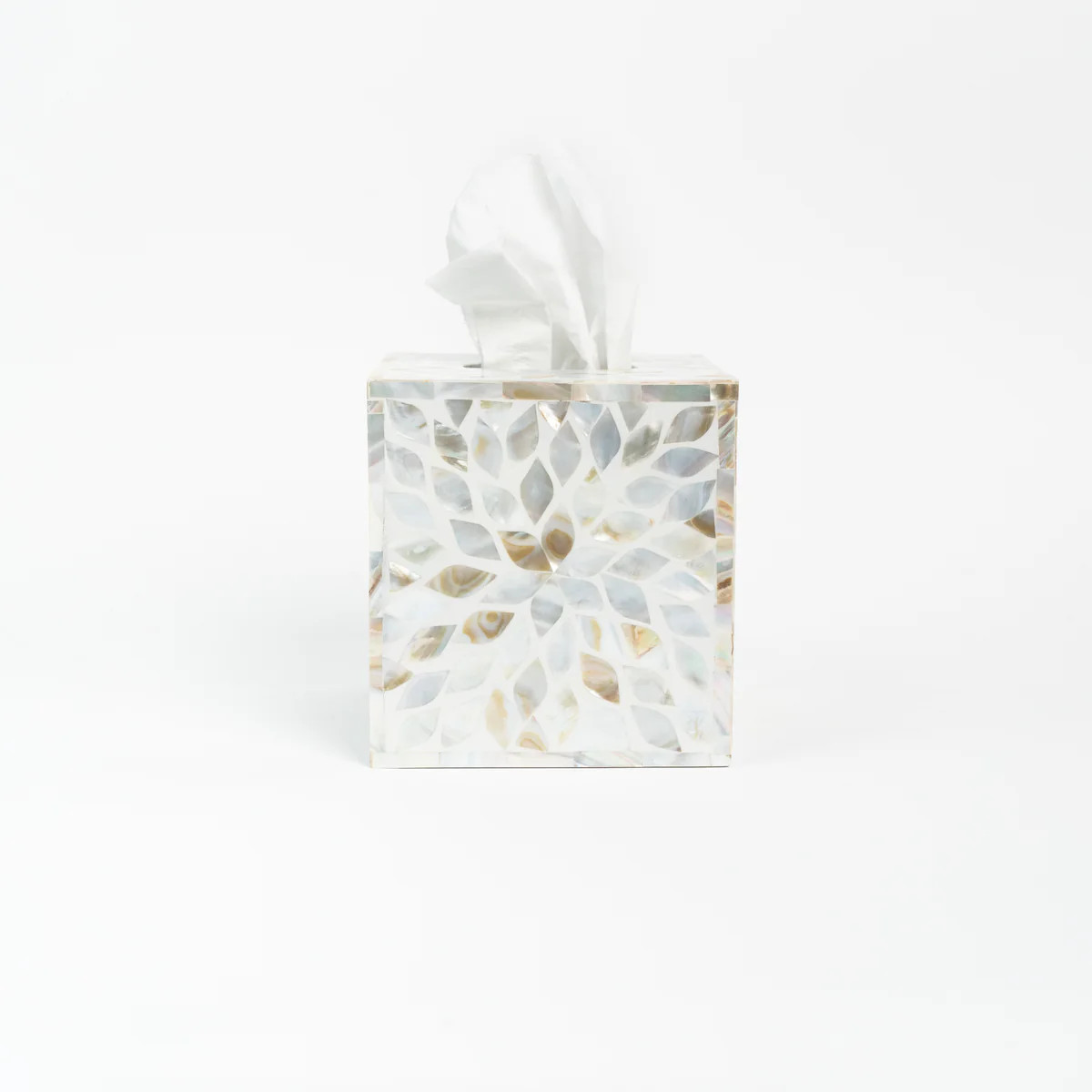 Mother of Pearl Tissue Box Cover | The Addison West