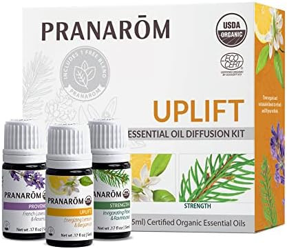 Pranarom - Uplift Diffusion Essential Oil Set (3-Pack of 5ml) - 100% Pure Natural Therapeutic Gra... | Amazon (US)