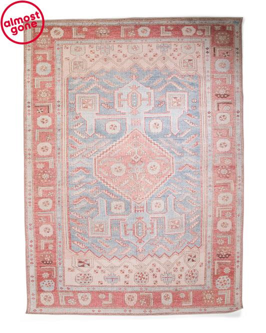 Made In Turkey 9x12 Cotton Blend Boheme Easy Care Area Rug | TJ Maxx
