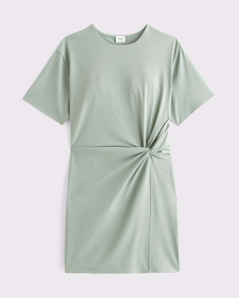 Side-Knot Knit Mini Dress | Abercrombie & Fitch (US)