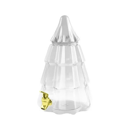 5L Christmas Tree Faucet Beverage Barrel, Beverage Dispenser with Lid and Spigot for Cold Drinks Water Drink Fountains for Parties White | Walmart (US)