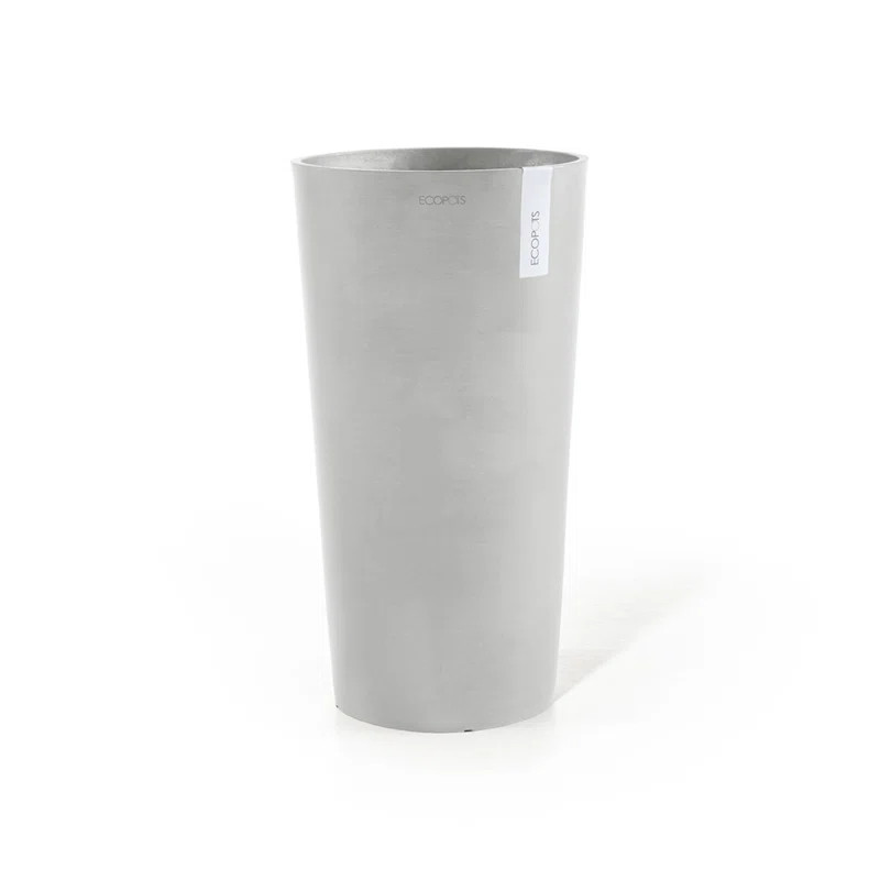 EcoPots Amsterdam Durable Indoor/Outdoor Modern Mid High Recycled Plastic Planter Flower Pot | Wayfair North America