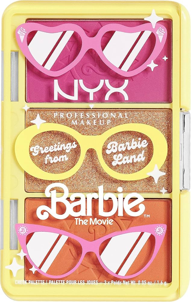 NYX PROFESSIONAL MAKEUP BARBIE, Mini Cheek Palette - Greeting From BARBIE Land | Amazon (US)