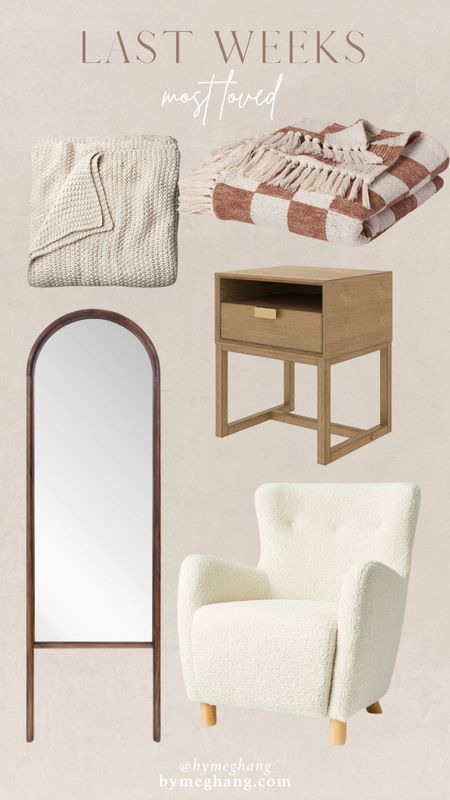 Last weeks most loved home decor items! The blankets are 20% off currently and the chair is, too! 

#LTKsalealert #LTKhome