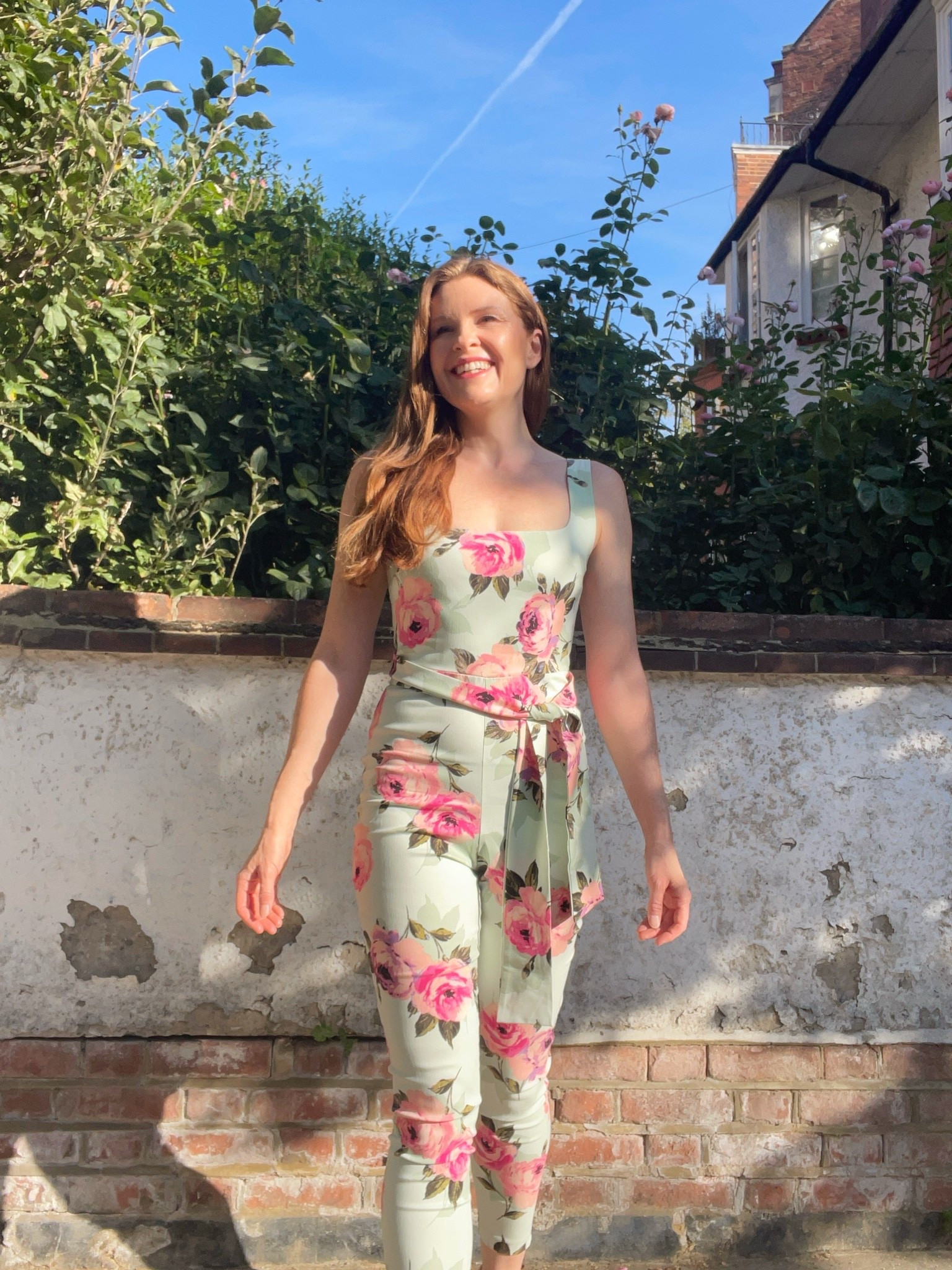 This fitted floral jumpsuit is so pretty and comfortable. I’m wearing size 6 .

#LTKstyletip #LTKFashionMonth #LTKpetite