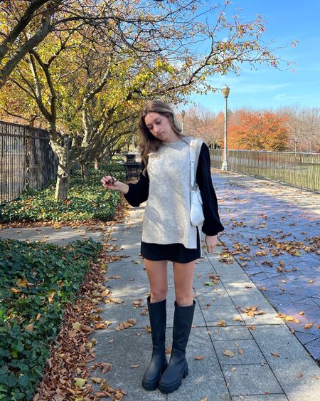 perfect fall outfit - knee high boots outfit - sweater vest outfit 

#LTKHoliday #LTKSeasonal #LTKGiftGuide