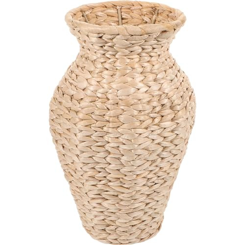 Alipis Rattan Vase, Country Style Woven Plant Holder Basket Rustic Flower Vase Hand Woven Dried Flower Vase Weaving Basket Flower Arranger for Wedding Home Decor | Amazon (US)