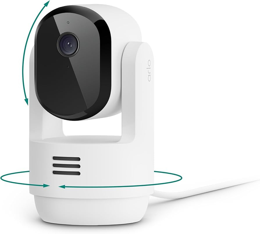 Arlo Essential Indoor Pan Tilt Security Camera 2K (2025 Release) - Wired Plug-in Power, Person Re... | Amazon (US)