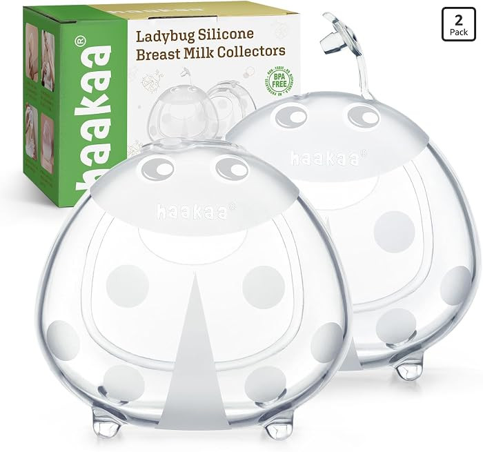 haakaa Ladybug Breast Milk Collector Milk Catchers 1.4oz/40ml,2PCS | Amazon (US)