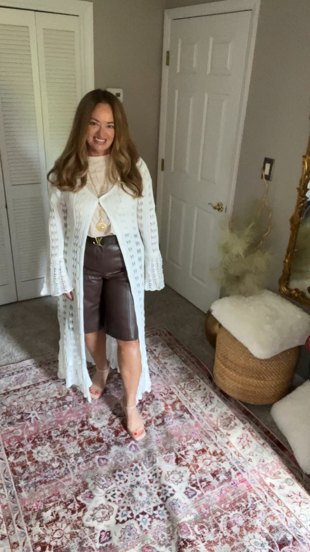Womens crochet long duster! Love the bell sleeves and buttons.

#LTKgrwm #LTKootd #LTKHome