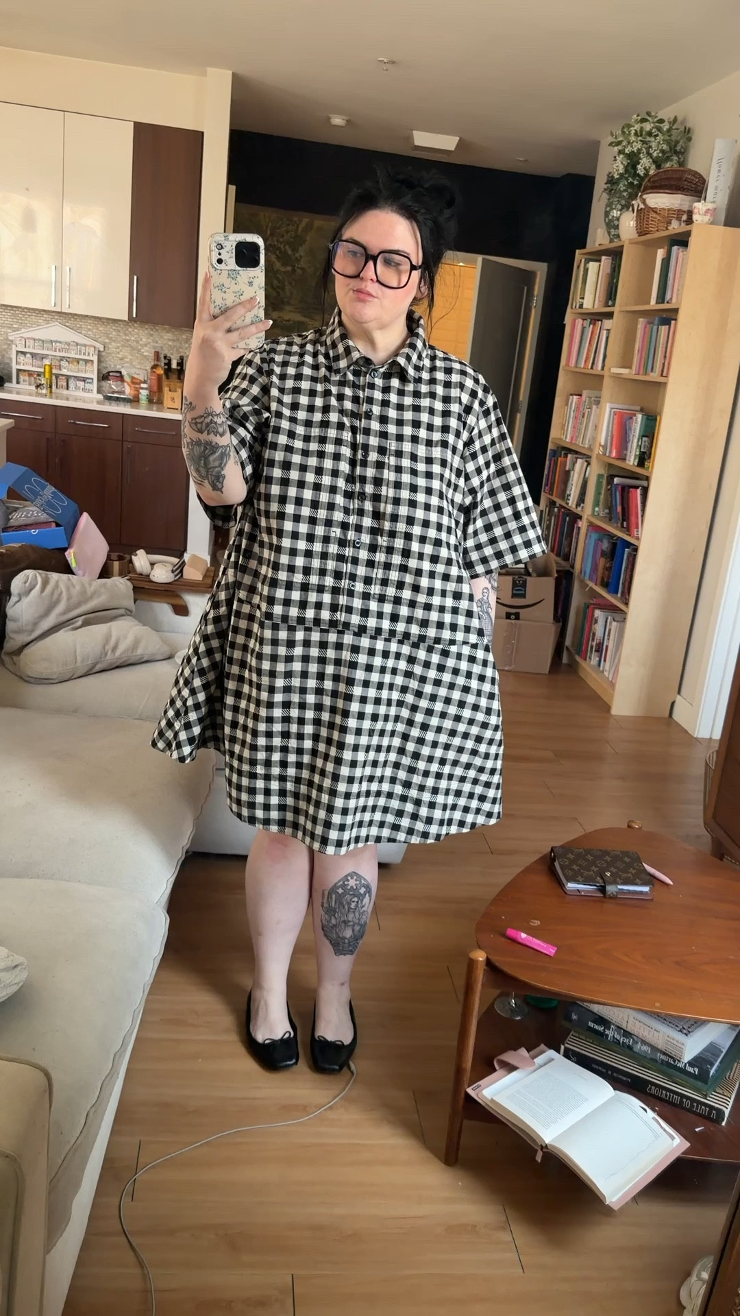 Plus size fashion!! Dress is so cute. Wearing size XXL. Also including the best wide flats  

#LTKPlusSize #LTKSaleAlert