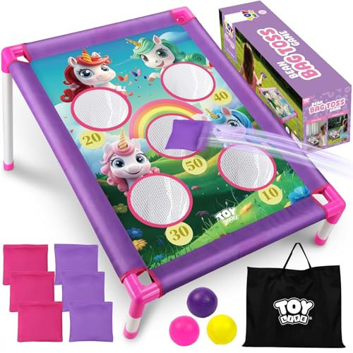 TOY Life Bean Bag Toss Game, Unicorn Toys for Girls Age 4-6, Kids Outdoor Games, Outside Toys for Kids Ages 4-8, Outdoor Toys for Toddlers 3-5, Unicorn Gifts for Girls 4-6, Unicorn Toys | Amazon (US)