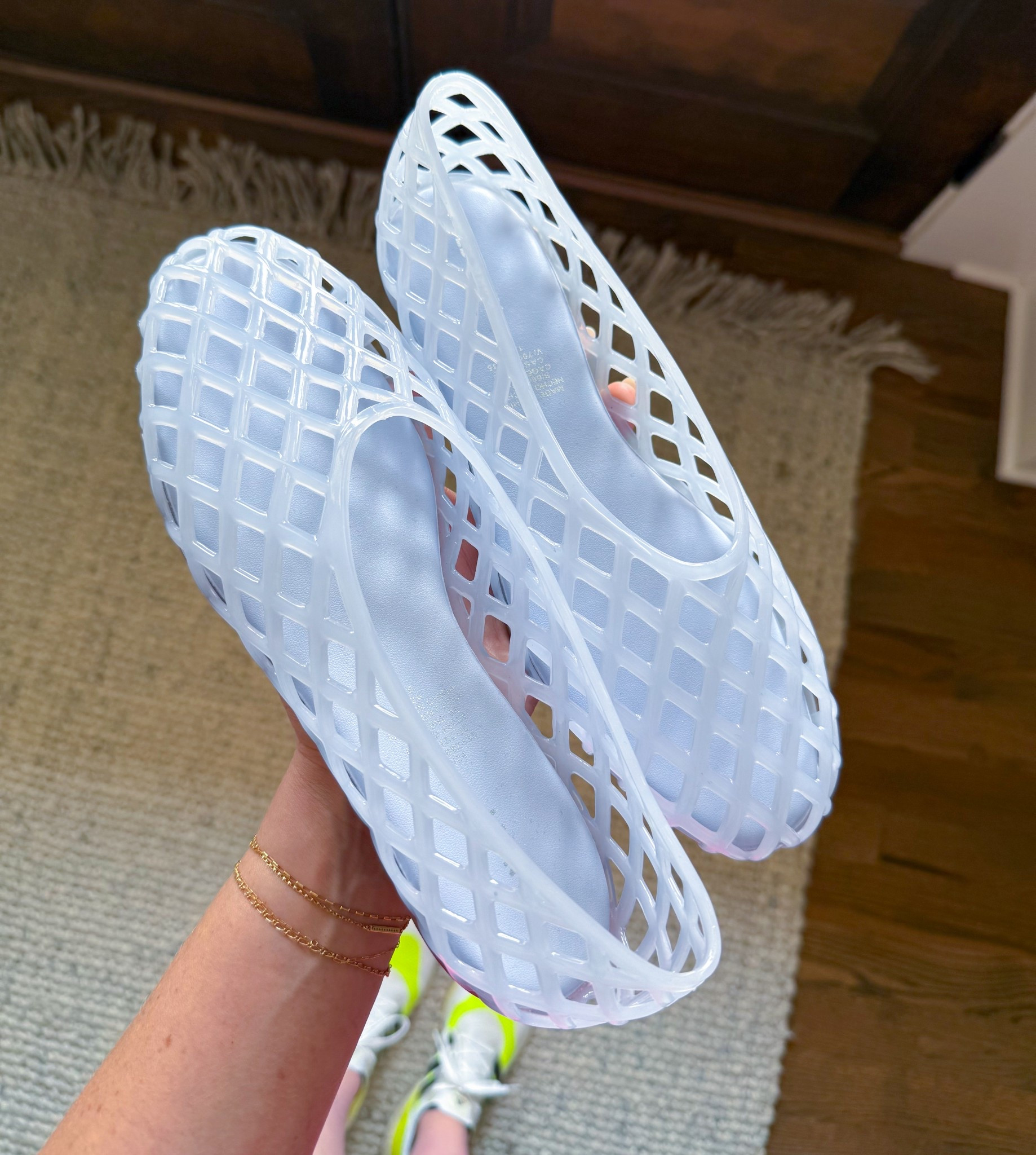 I could not pass up the light blue color and cage look of these jelly flats 😍 

#LTKFindsUnder50 #LTKShoeCrush #LTKSummerEdit