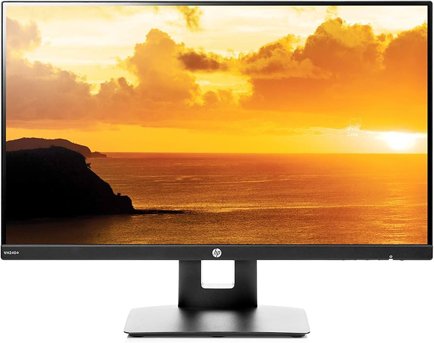 HP VH240a 23.8-Inch Full HD 1080p IPS LED Monitor with Built-In Speakers and VESA Mounting, Rotat... | Amazon (US)