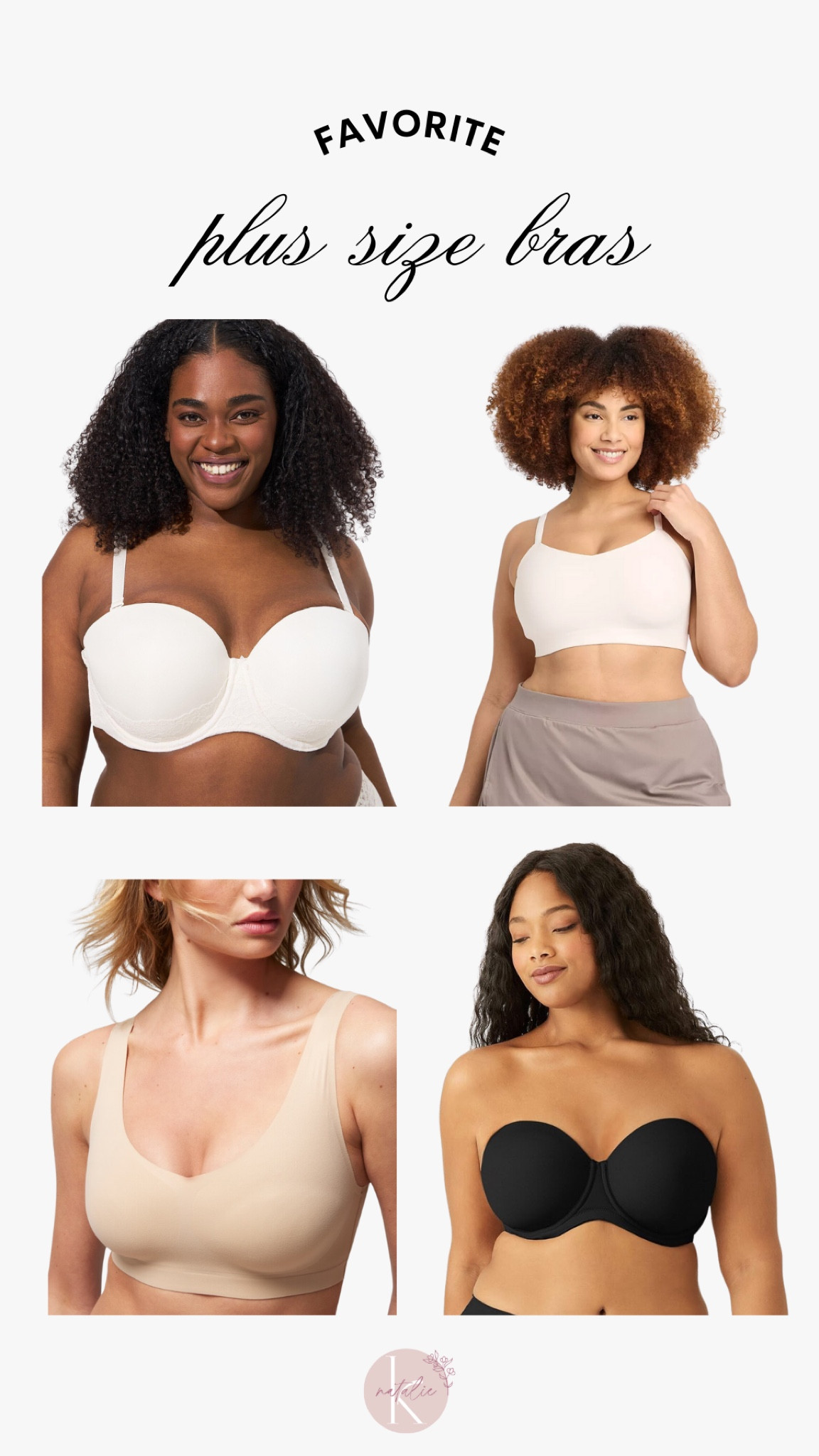 Bras I’m loving right now! The torrid strapless is lifting and super comfy, I love the removable straps. The target one is actually a sports bra but I’ve been wearing it daily as a bralette. 
Also some the soma bralette for a daily bra. And the wacoal strapless is my absolute fave go to for a strapless 

#LTKPlusSize #LTKStyleTip #LTKFindsUnder50