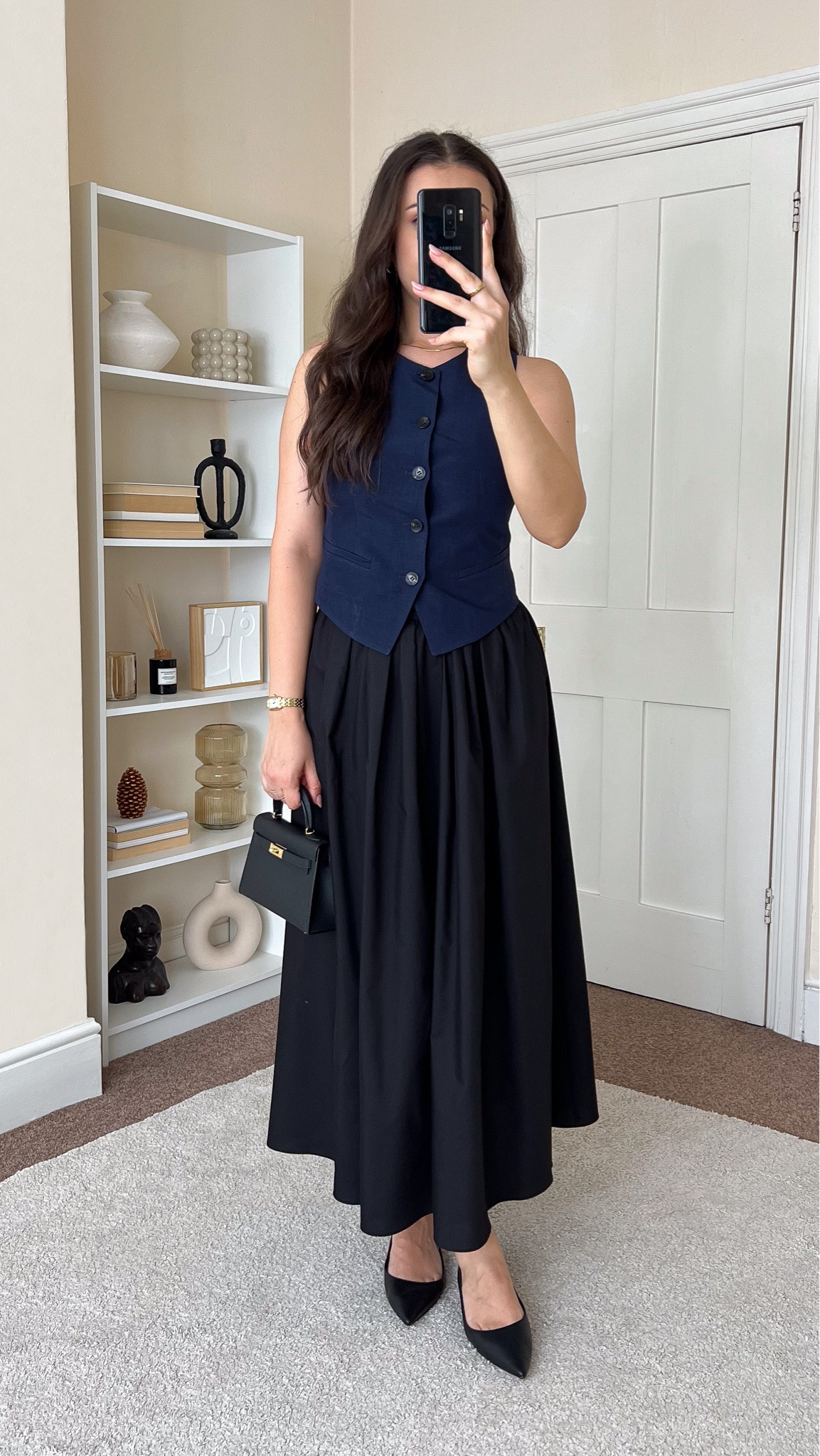 Smart casual summer outfit. Skirt is ASOS, wearing size M. Waistcoat is Karen Millen, wearing size UK8.

#LTKuk #LTKsummer #LTKeurope