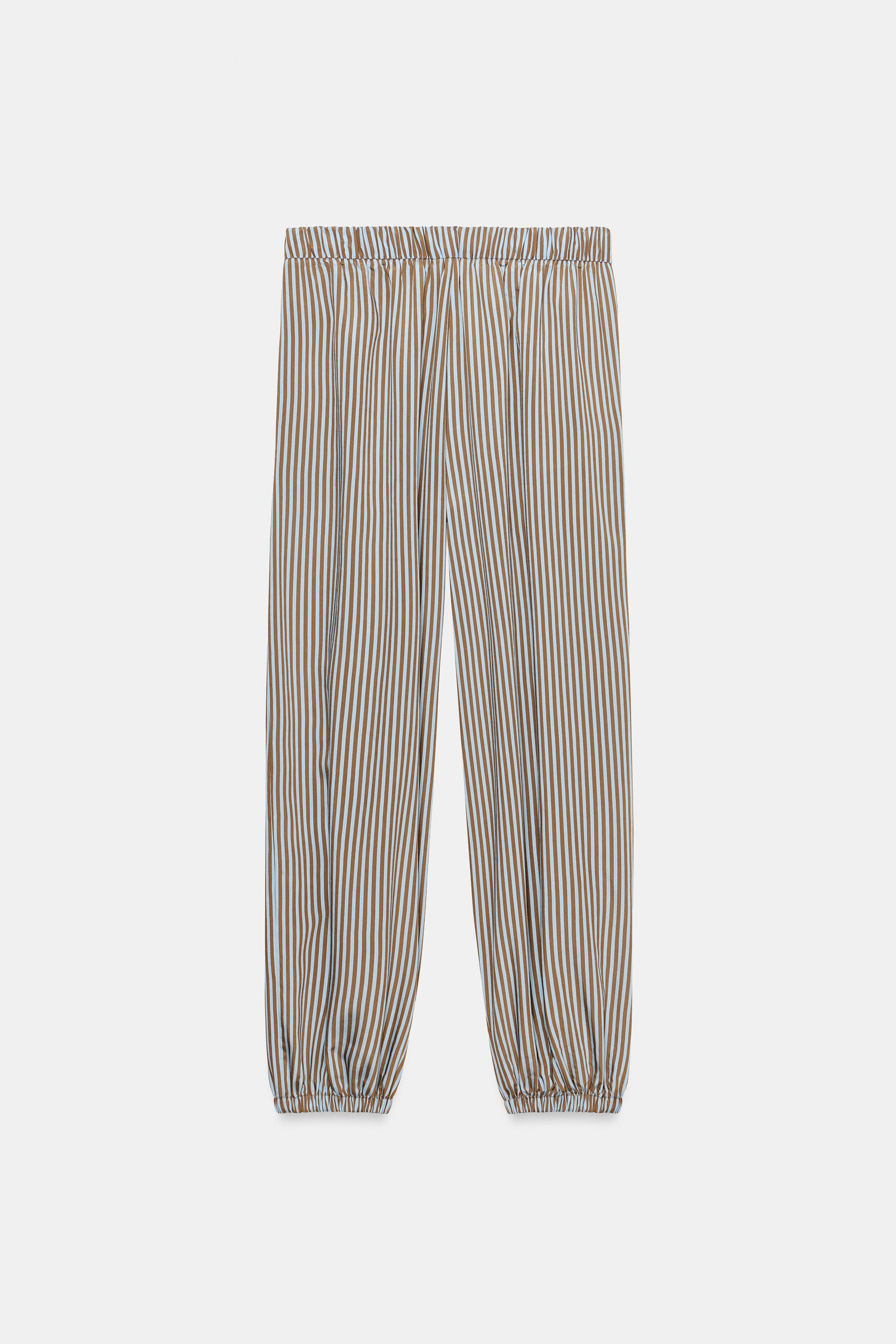 ZW COLLECTION STRIPED BALLOON PANTS | Zara US