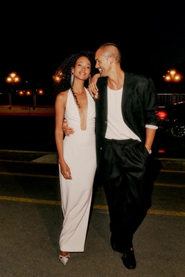 MISHA Alusia Plunge-Neck Maxi Dress | Anthropologie (US)