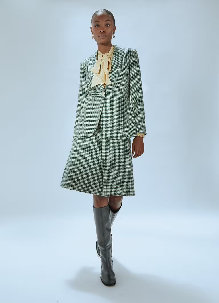 Daphne Cream & Green Blazer | L.K. Bennett (UK)