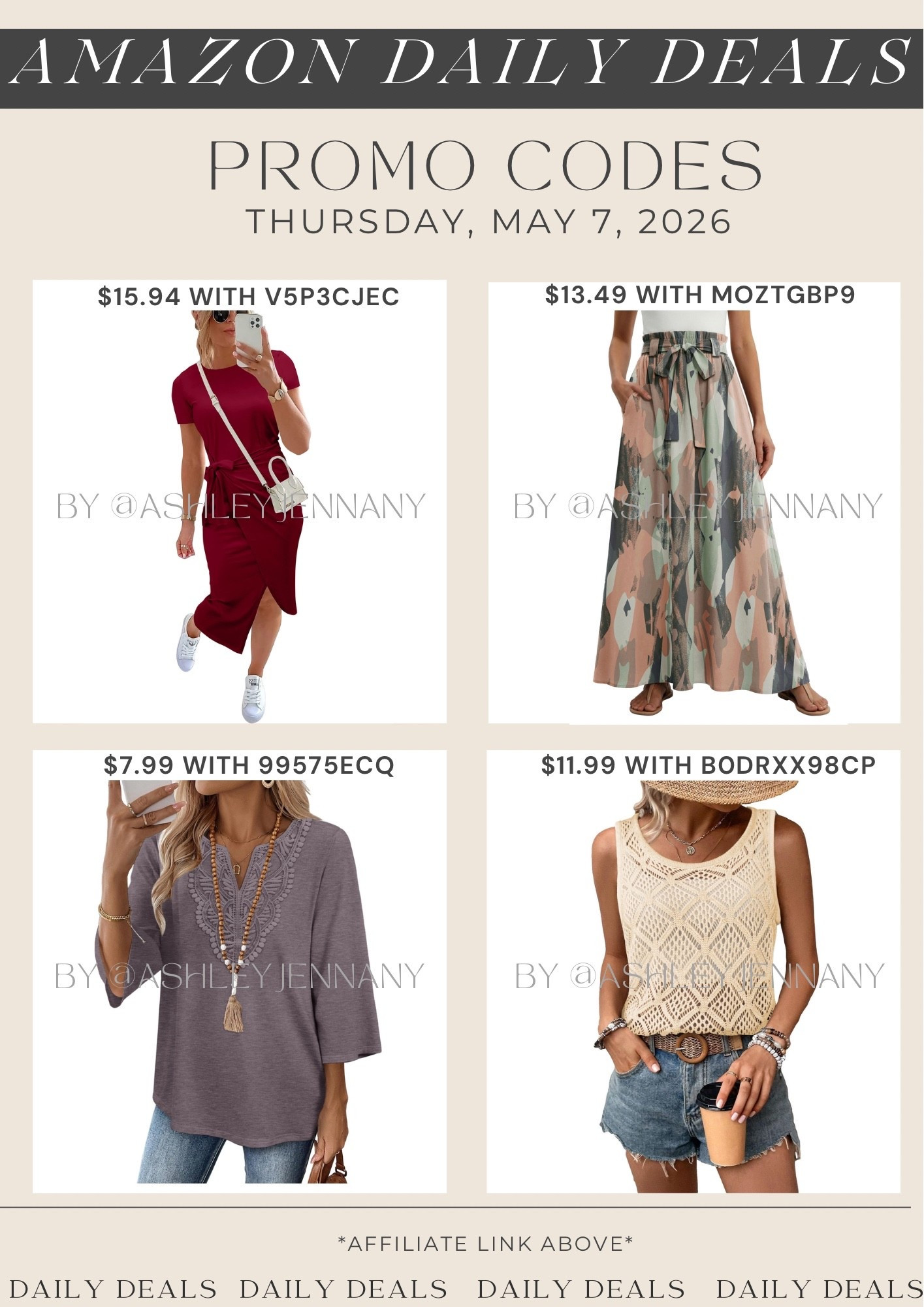 Amazon deals

#LTKSaleAlert #LTKootd #LTKMidsize