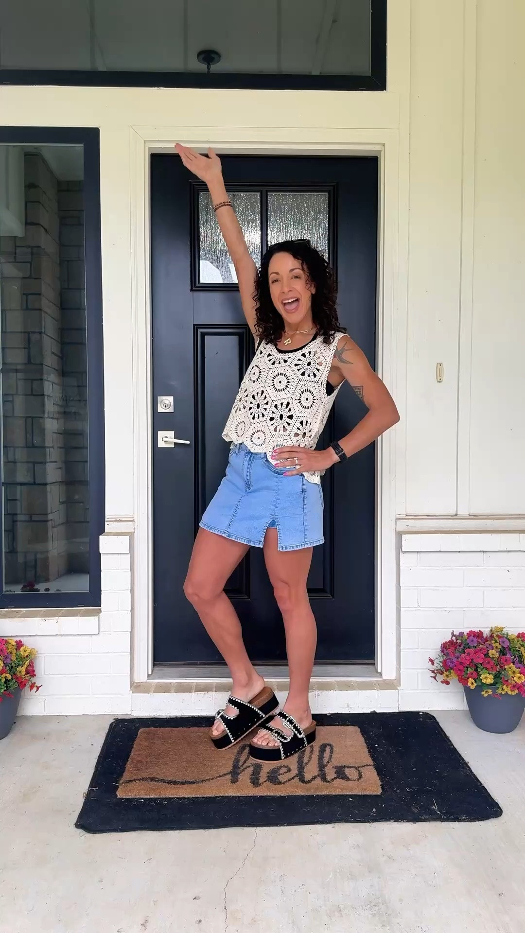 This entire summer outfit is under $70 and it’s giving everything. The crochet tank from Miduo ($19.99) is lightweight, boho, and SO flattering — I’m wearing a small and it fits perfectly at 5’3”, 120 lbs. Layered over a seamless bralette cami ($20.99 for a 4-pack — yes, really) and paired with the luvamia denim skort ($25.99), this is the effortless warm-weather look you’ll wear on repeat. The skort has a side slit detail that makes it look like a mini skirt but with the coverage of built-in shorts. All three pieces are linked and Amazon Prime eligible.

#LTKootd #LTKOver40 #LTKgrwm