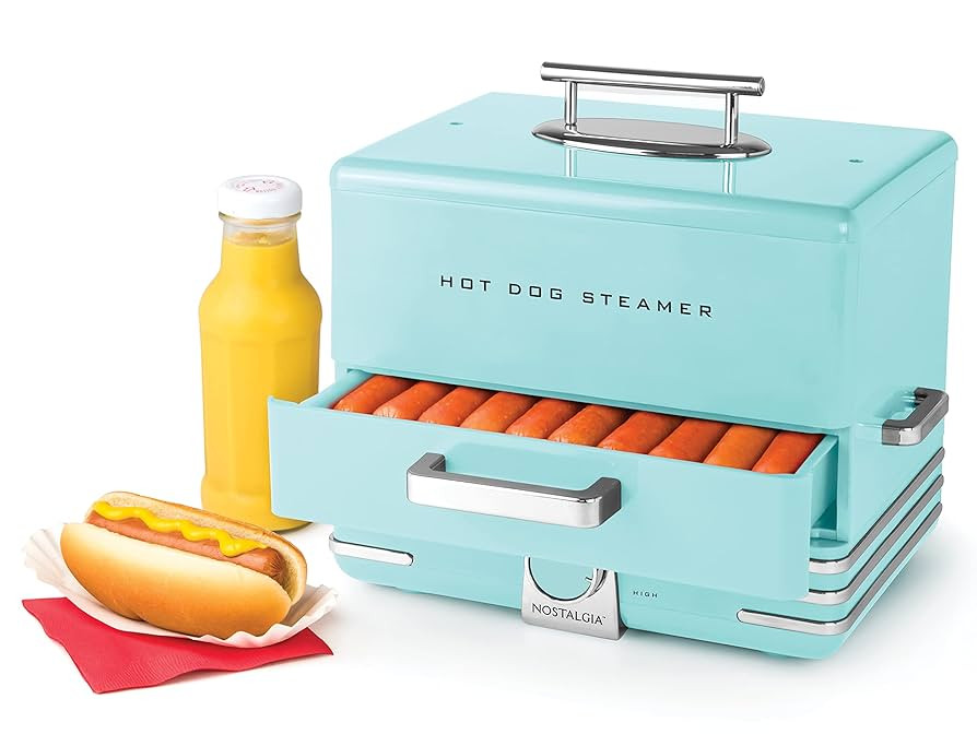 Nostalgia Extra Large Diner-Style Steamer, 20 Hot Dogs and 6 Bun Capacity, Perfect for Breakfast ... | Amazon (US)