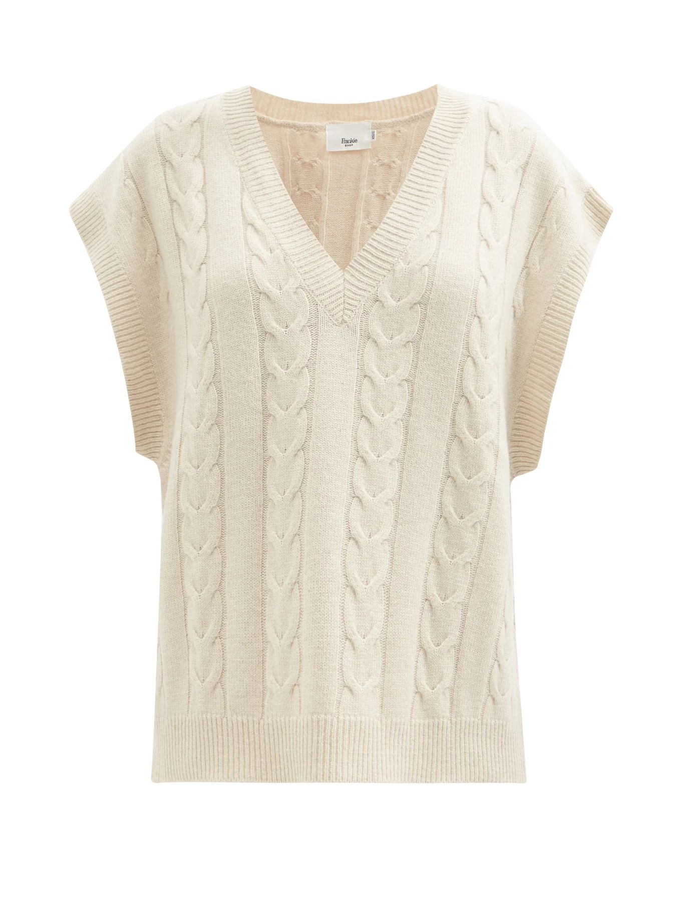 Jules wool-blend cable-knit sleeveless sweater | Matches (UK)