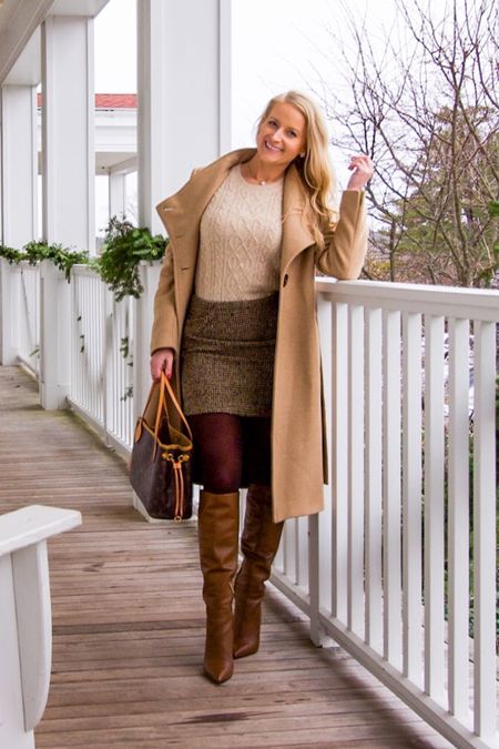 This camel coat goes with all my winter looks! 


winter outfit ideas, winter fashion style, winter fashion trends, winter fashion ideas, belted coat, tweed skirt, tall brown boots outfit, boots with skirt outfit winter, boots and skirt outfit, skirt with boots, skirt and boots outfit, winter skirt outfit with boots, skirts with boots 

#LTKworkwear #LTKitbag #LTKshoecrush