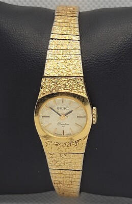 Ladies Vintage Seiko Rainbow Dress Gold Tone Manual Wind Up Analog Watch K5 | eBay US