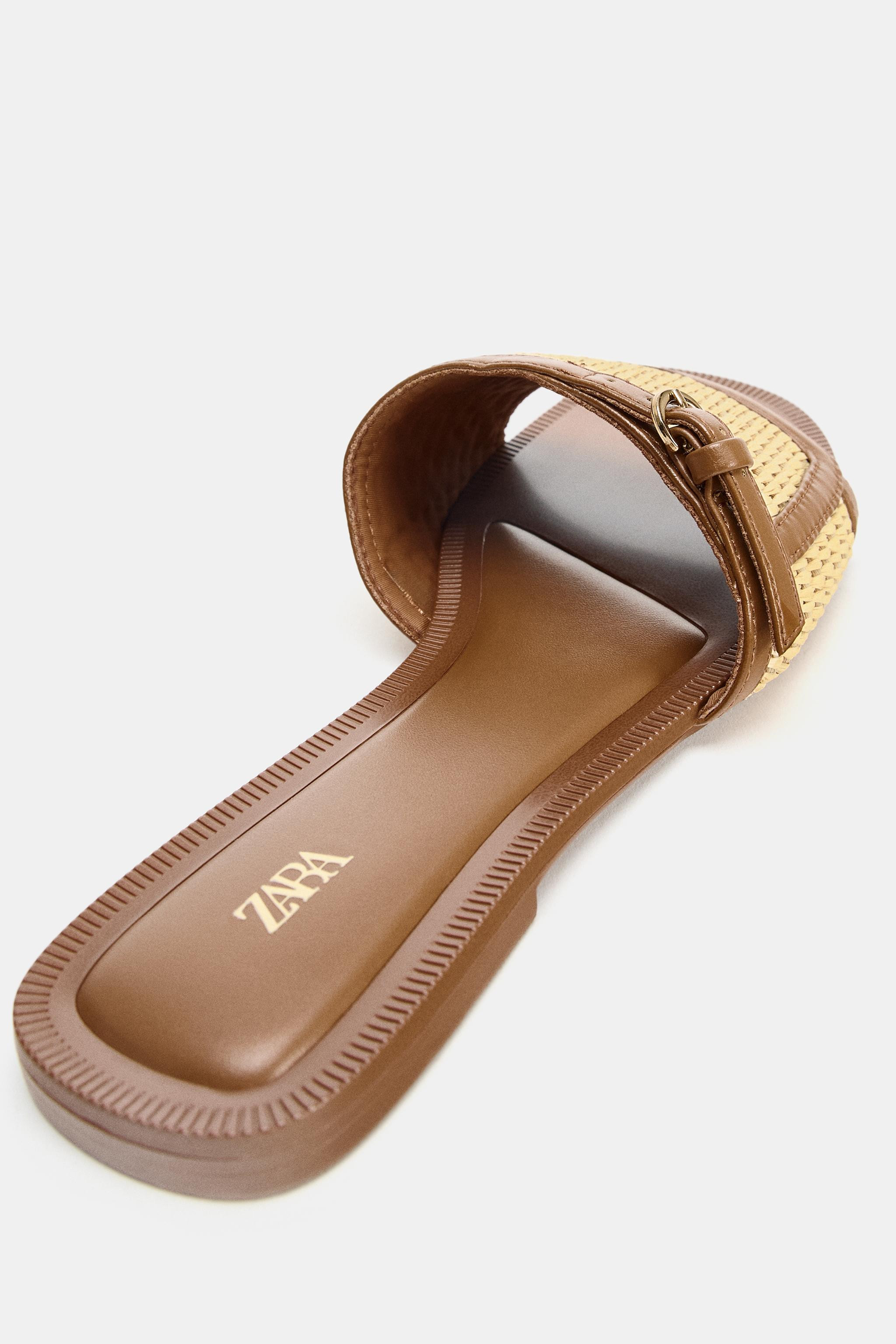 SUEDE BUCKLED SANDALS | Zara US