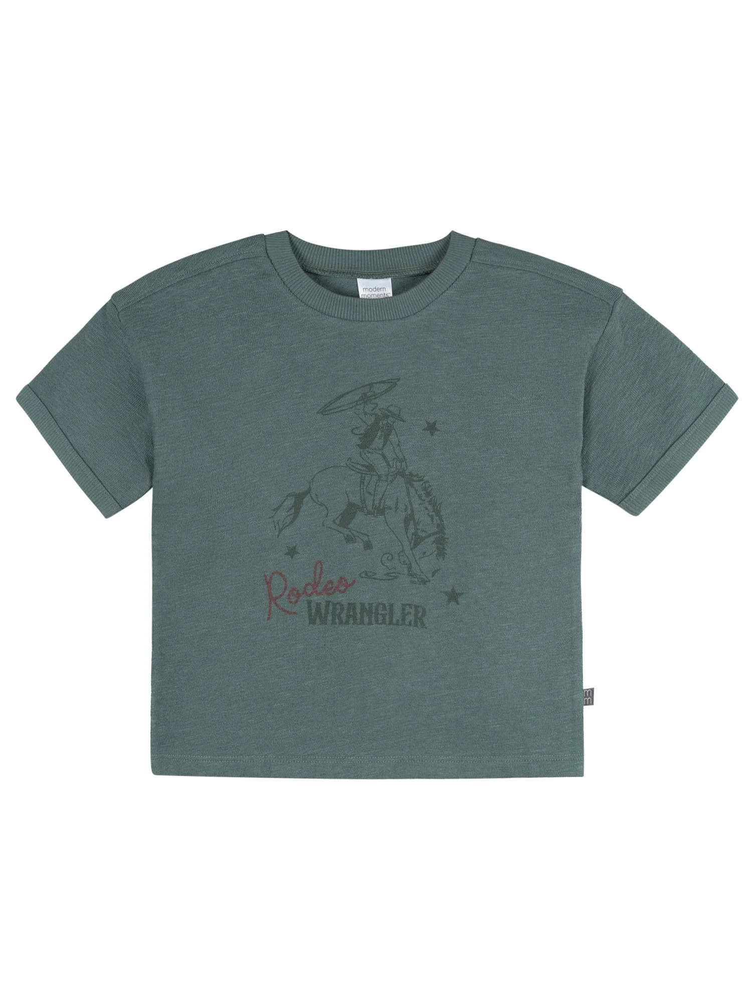 Modern Moments by Gerber Baby and Toddler Boy Organic Loose Fit Ringer Top, Sizes 0/3 Months - 5T | Walmart (US)