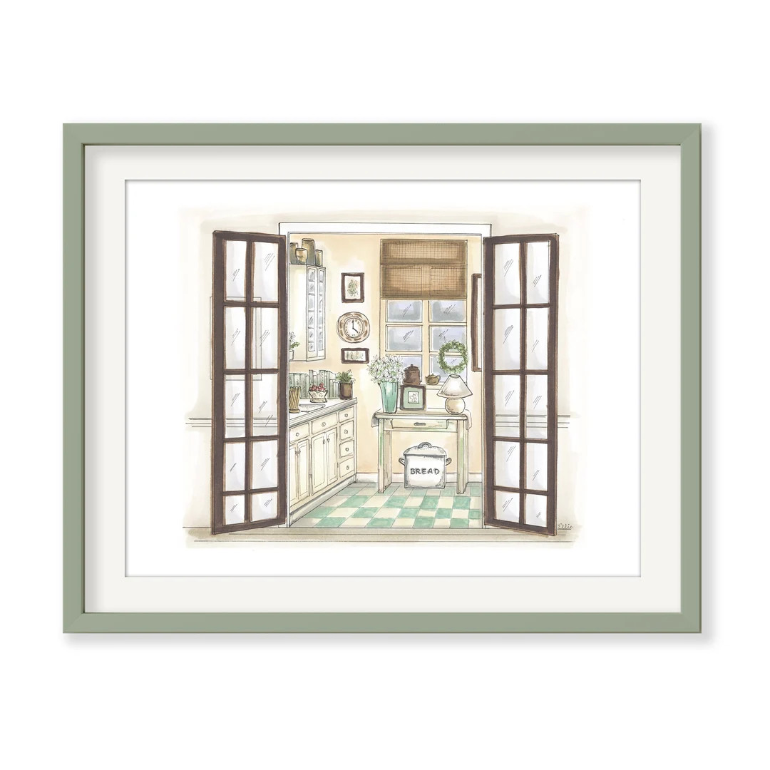 Kathleen's Kitchen Art Print - Etsy | Etsy (US)