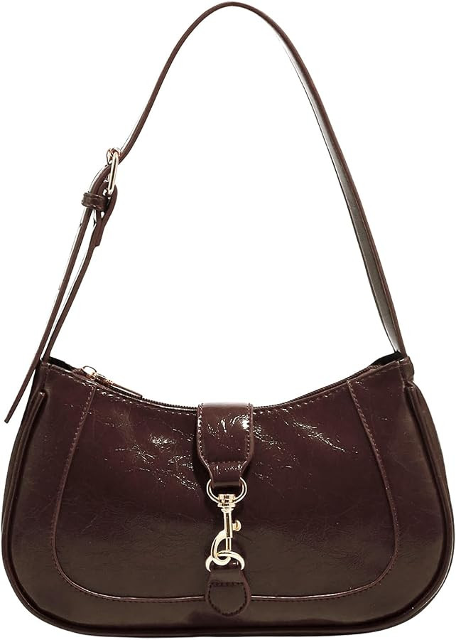 RoseSeek Women's Retro Vintage Zipper Shoulder Bag Elegant Underarm Purse | Amazon (US)