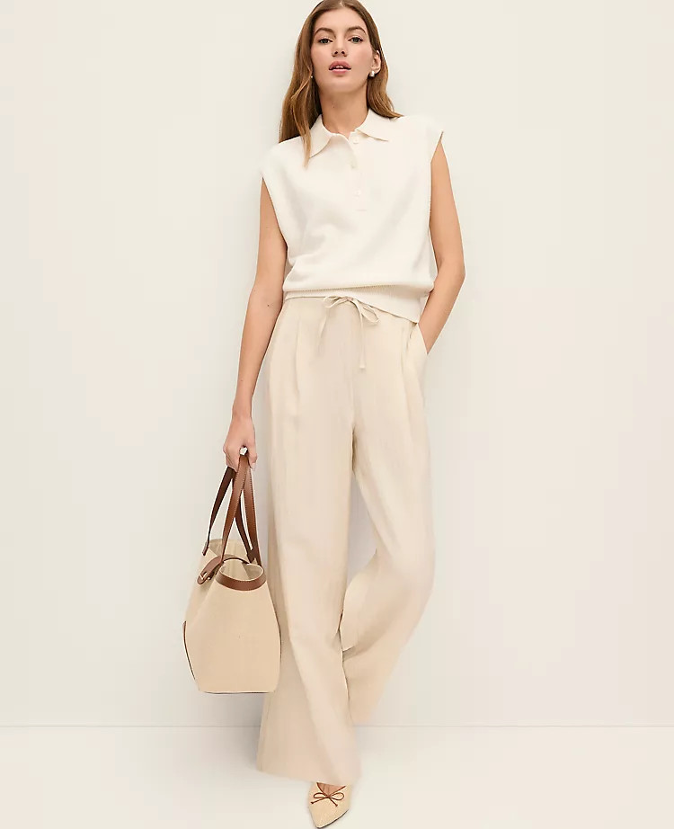 Weekend Pull On Wide-Leg Pant | Ann Taylor