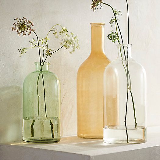 Bottle Neck Glass Vase | Terrain