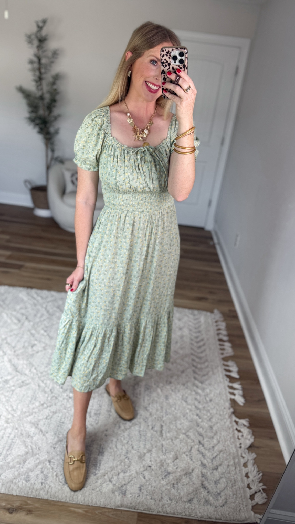 Weekend Walmart Wins try-on
Green floral midi dress- medium 

#LTKmomlife #LTKootd