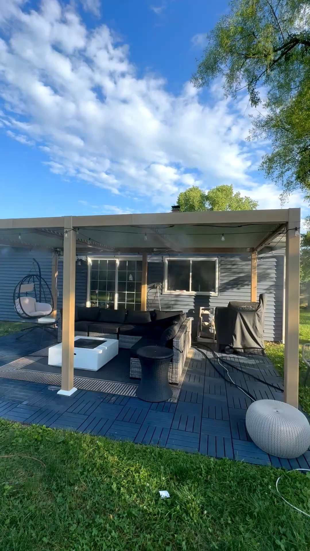 Comfortable days on the patio in the summer heat 🥵😀☀️